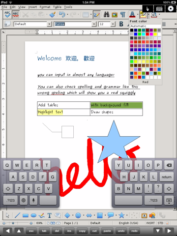 Скриншот из Open Word- Edit Microsoft Office Document for iPad