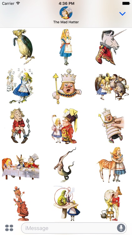 Alice's Adventures in Wonderland Stickers screenshot-3