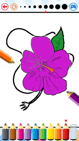 Game screenshot Flowers Coloring Book for kids - Drawing free game apk