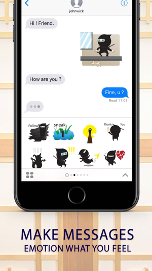 Ninja boy Stickers Emoji Keyboard By ChatStick(圖2)-速報App