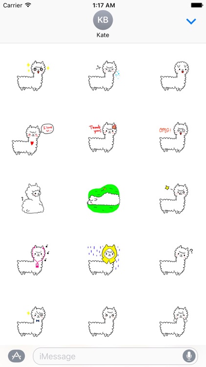 Smart White Alpaca Sticker