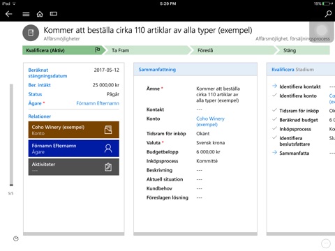 Microsoft Dynamics 365 for BlackBerry screenshot 3