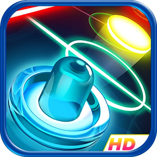 Glow Laser Hockey HD : 2 Player Neon Light Hockey iOS App