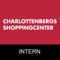 Intern applikation för alla anställda som arbetar och verkar på Charlottenbergs Shoppingcenter, appen skyddas av lösenord som distribueras av centerledningen