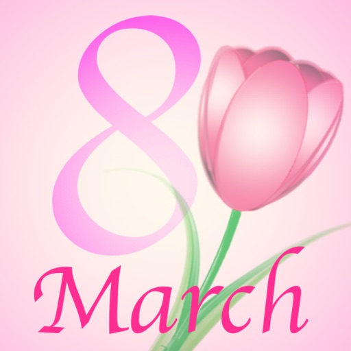 March8 Women's day stickers icon