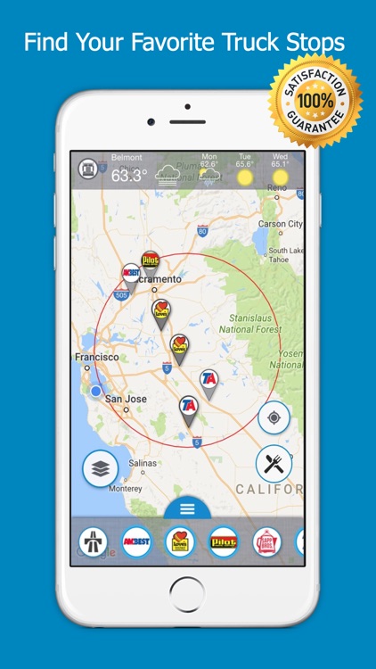 Road Hunter - Truck Stops, GPS