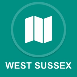 West Sussex, UK : Offline GPS Navigation