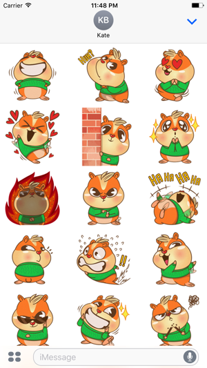 Fufu the Hamster - Cute stickers for iMessage(圖1)-速報App