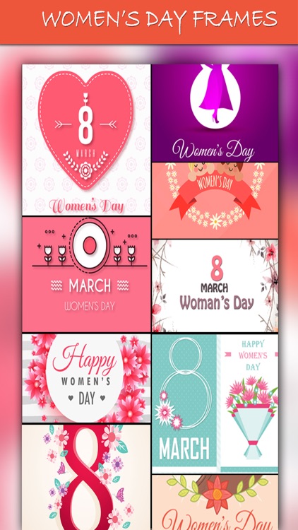 Women's Day Frames Collage App