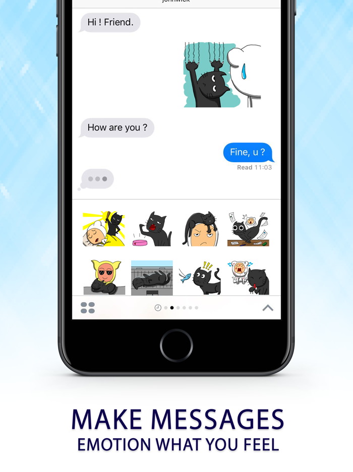 You master Cute Cat Stickers for iMessage