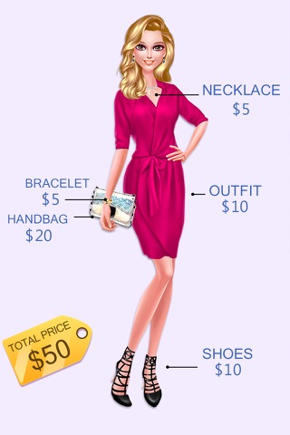 Fashion Blogger - $50 Outfit Challenge Salon Game screenshot 2