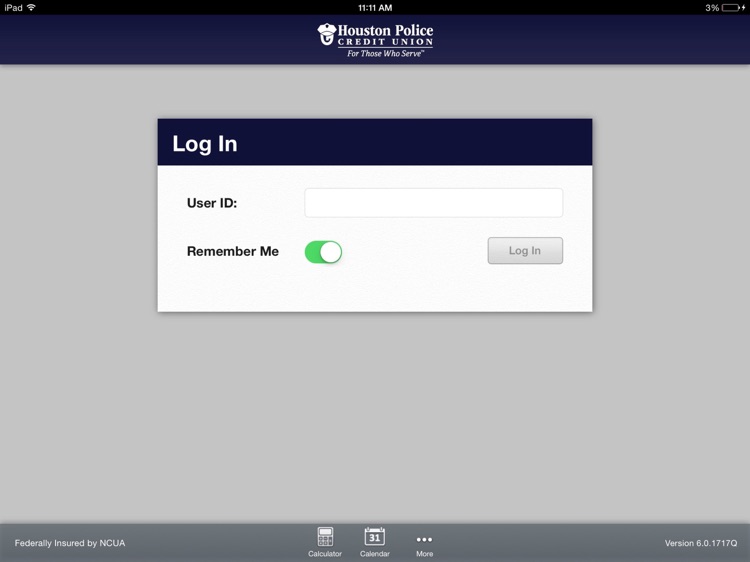 HPCU Mobile Banking for iPad