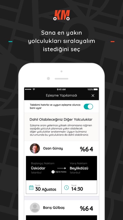 KM - Yolculuğunu Paylaş screenshot-4