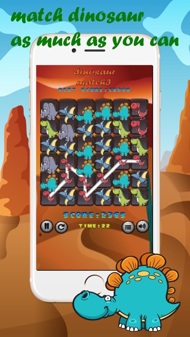 How to cancel & delete Dinosaur Match3 Games matching pictures for kids from iphone & ipad 2