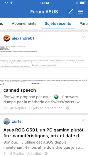Le forum des portables Asus