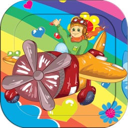 Painting Games for Kids - Aeroplane Coloring Pages