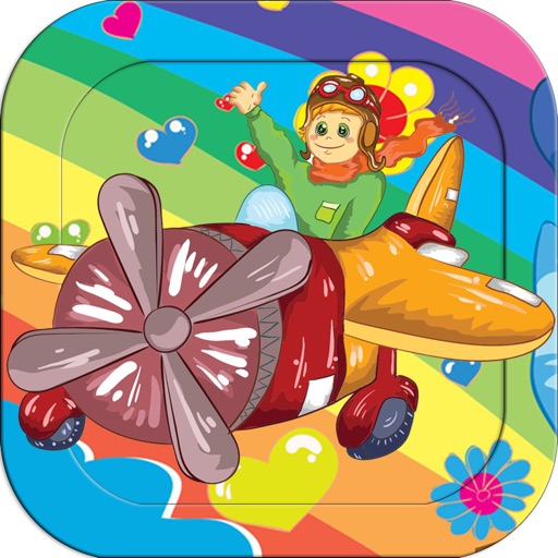 Painting Games for Kids - Aeroplane Coloring Pages iOS App
