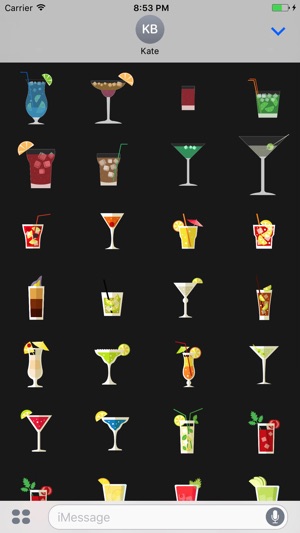 CocktailMoji - Famous Drinks Stickers(圖4)-速報App