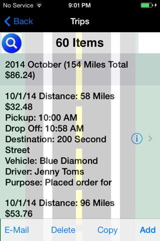 Track My Mileage And Time screenshot 4