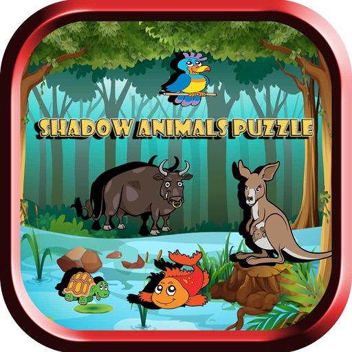 Animals Puzzle Shadow Shape Game: Learn for Kids