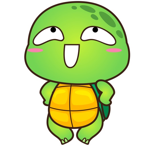 Pura the funny turtle 3 for iMessage Sticker