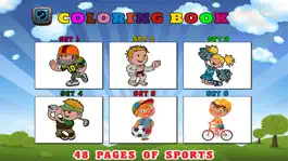 Game screenshot Kids Coloring Pages Free - Sports Baby First Words apk