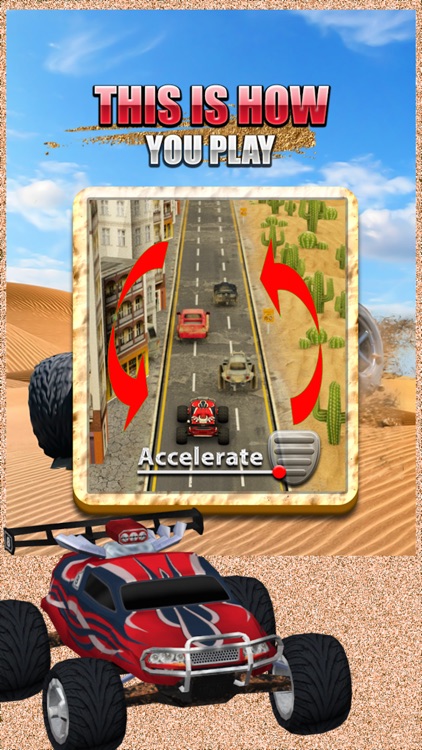 ATV 3D Action Car Desert Traffic Racer Racing Game screenshot-3