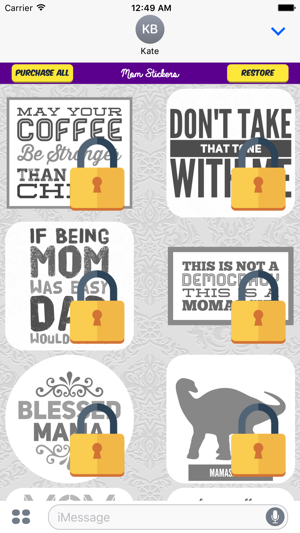 Mom Stickers for iMessage(圖4)-速報App