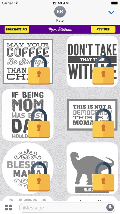 Mom Stickers for iMessage screenshot-3