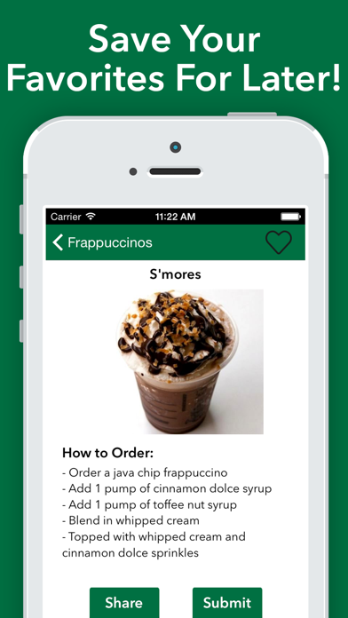 Secret Menu for Starbucks - Coffee, Frappuccino, Tea, Hot, and Cold Drinks Recipes Screenshot 3