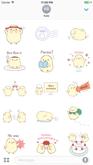 Eleanor The Cutest Chick English Stickers(圖2)-速報App