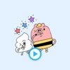 Piggy And Poopy - Animated GIF Stickers