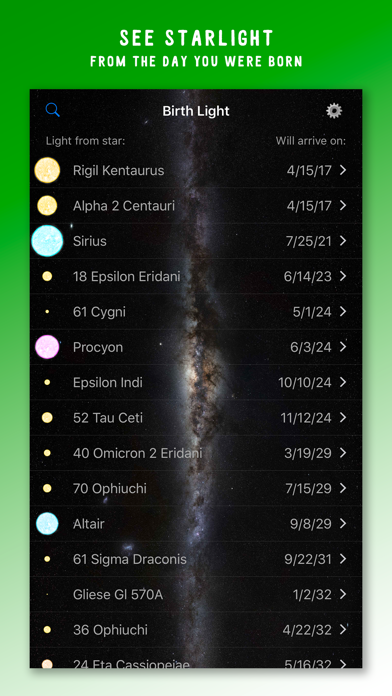 How to cancel & delete Birth Light Astronomy from iphone & ipad 1