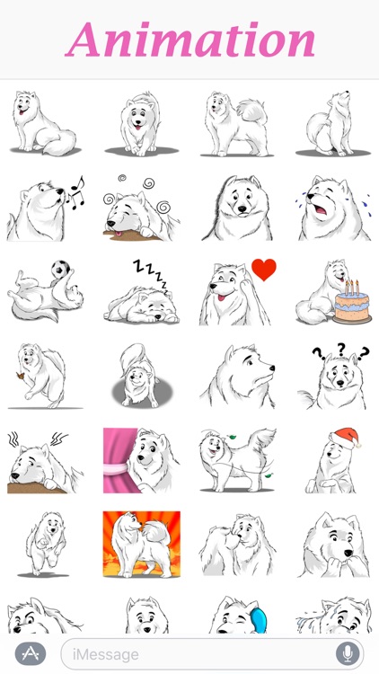 Snow Dog - Lovely Husky Dog for iMessage