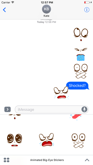Animated Big-Eye Stickers For iMessage(圖5)-速報App