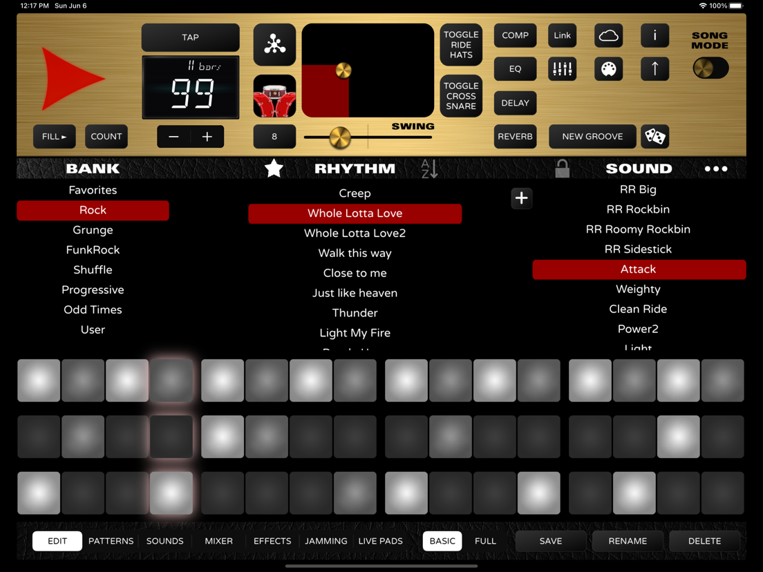 Rock Drum Machine App voor iPhone, iPad en iPod touch AppWereld
