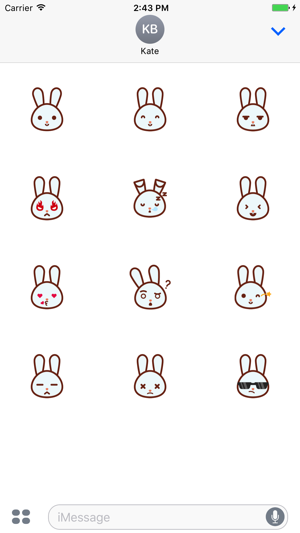 Funny Bunny Emoji Pack(圖2)-速報App