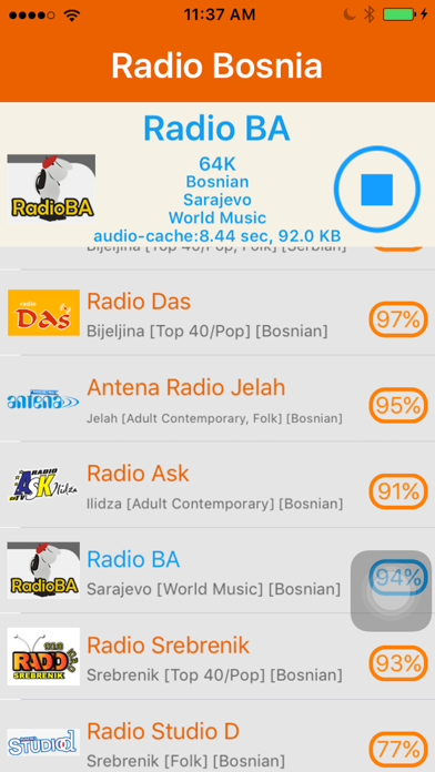 How to cancel & delete Radio Bosnia - Radio Bosna from iphone & ipad 4