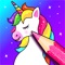 Beautiful, cool and cute unicorn coloring book with glitter, 50+ beautiful unicorn coloring pages for unicorns lovers