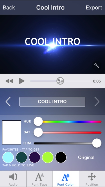 Intro Designer Lite - Create Intros for iMovie screenshot-4