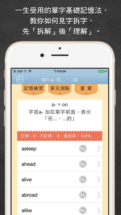 一生必學的英文字首字根字尾，繁體中文版 screenshot1