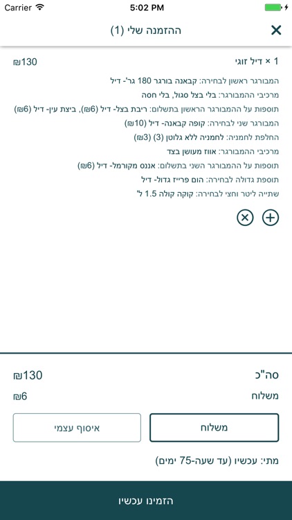 בורגר קאבנה