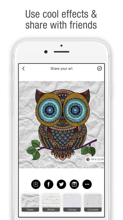 Tap & Color - Coloring book for adults & kids screenshot-4