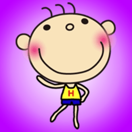 Smiling Boy with Three Hairs - Funny Stickers! icon