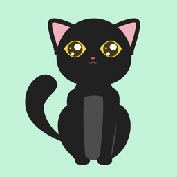 Animated BLACk CAt Stickers