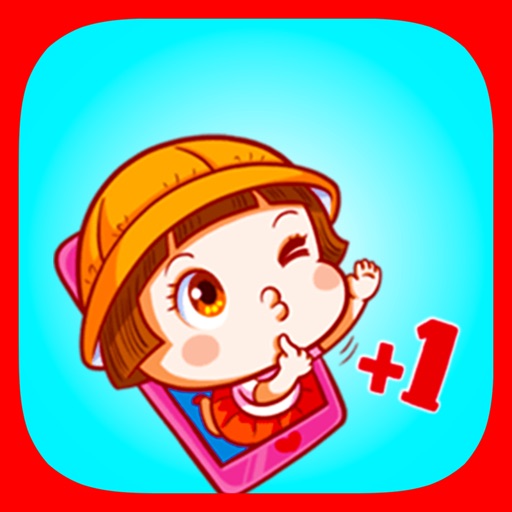 Cheerful Girl Stickers icon