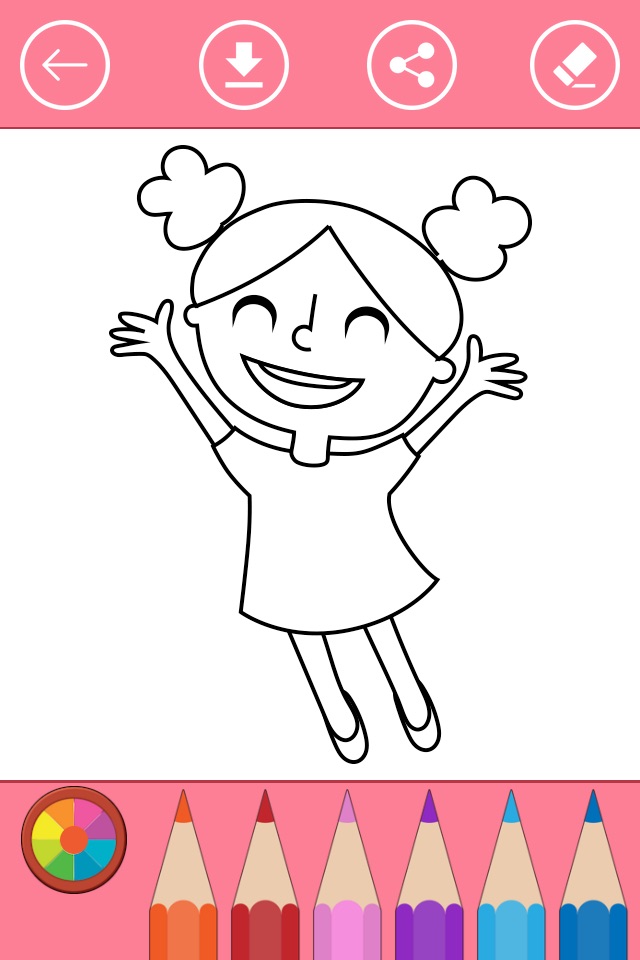 Coloring Pages for Girls, Coloring Book for Kids screenshot 2