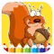 Chipmunk Coloring Book Game For Children Version