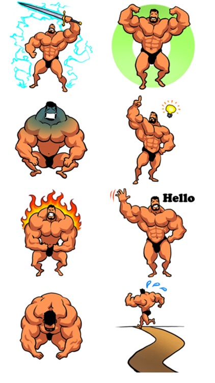 Strong Man Stickers screenshot-4