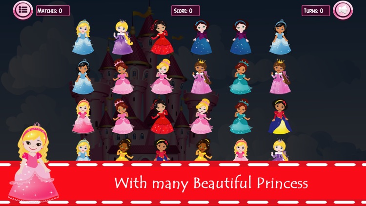 Princess Matching Remember Puzzles Games For Kids